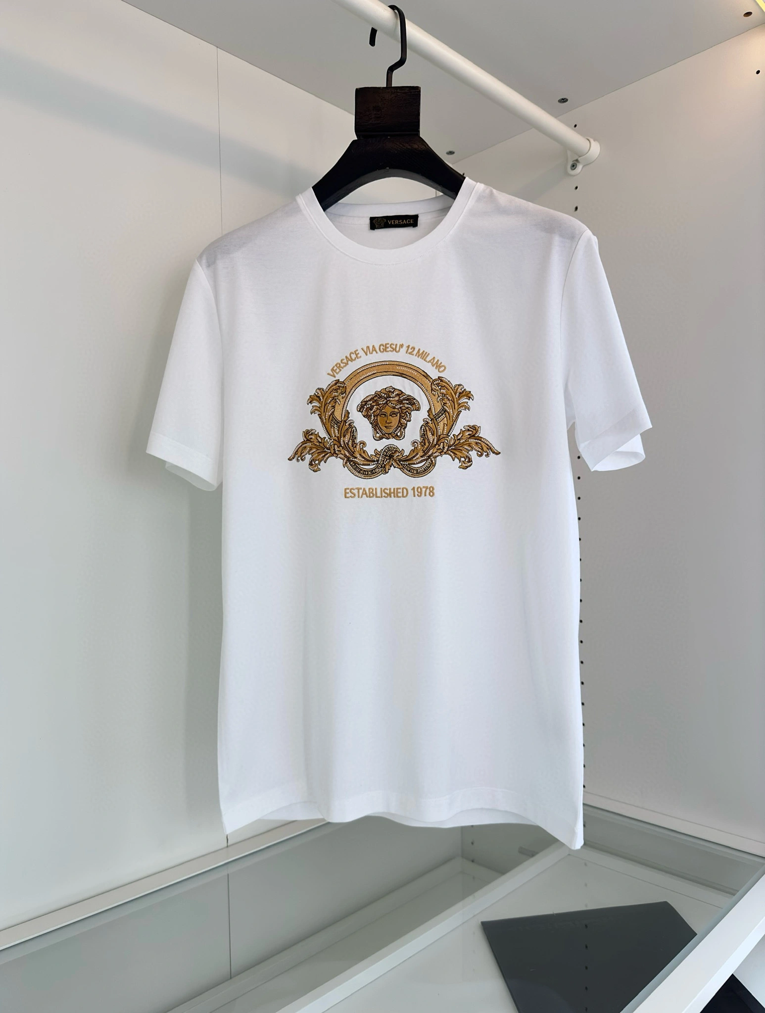 wg.luxury- V5rs135 embroidery Slim Fit Cotton 2colour item:E-F501C1104-2